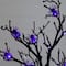 2ft. Pre-Lit Artificial Halloween Spider Twig Tree with 24 Purple LED Lights